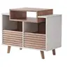Image de Meuble hi-fi - - Oslo 800 Blanc et Chêne