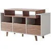 Image de Meuble Hi-Fi Oslo 1200 - Blanc et chêne