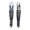 Image de ThinPATCH - Cordon de raccordement - RJ-45 (M) pour RJ-45 (M) - 2.1 m - 3.8 mm - UTP - CAT 6a - IEEE 802.3at - moulé, bloqué - noir