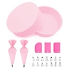 Image de 2 Moule Gateau Silicone Rond, 20.3 cm