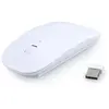 Image de Souris Blanche Sans fil Design Ultra Slim Plate Optique 2,4 GHZ DONGLE USB Extra