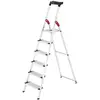 Image de Escabeau securise pliable en aluminium 6 marches extra larges ProfiStep XXL