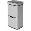 Image de Poubelle de cuisine design pour recyclage 60L (30+30+4) Sensor Tandem