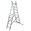 Image de Echelle transformable 2 plans 2x8 échelons 3,5m/4,4m en aluminium HobbyLot