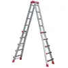 Image de Echelle pliable multifonction télescopique 4x5 échelons 4,8m/5,7m ProfiStep Multi