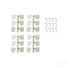 Image de - charnières plates 11,2x11,2mm avec axe déverrouillable pour avion rc, sachet de 4 pièces