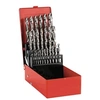 Image de forets hss tailles meules de 1 a 13 mm din 338n, boite de 25 meches -