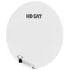 Image de Parabole satellite fibre composite Blanche 85cm + BRIDES INOX Anti Corrosion