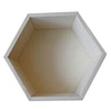 Image de Etagère hexagone en bois 24 x 21 x 10 cm