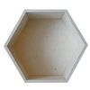 Image de Etagère hexagone en bois 27 x 23,5 x 10 cm