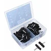 Image de Porte patin frein vtt a tige symetric 55mm noir (coffret de 25 paires)