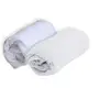 Image de DOMIVA Drap housse + Alese Uni - 100% Coton - Traità Sanitized - Blanc - 60 x 120 cm