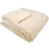 Image de Couverture doublée - Ultra douce et chaude - 75 x 100 cm - Creme