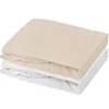 Image de Lot de 2 draps housse - MON PTIT DODO - Jersey 100% coton - 70 x 140 cm - Blanc et nude
