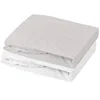 Image de Lot de 2 draps housse - MON PTIT DODO - Jersey 100% coton - 70 x 140 cm - Blanc et gris souris