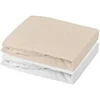 Image de Lot 2 drap housse - P'TIT DODO - Jersey - 60 x 120 cm - Blanc / Nude