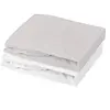 Image de Lot de 1 drap housse jersey 100% coton + 1 alese - MON PTIT DODO - 60 x 120 cm - Blanc et gris souris