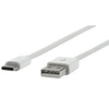 Image de - Câble USB - 24 pin USB-C (M) pour USB (M) - USB 2.0 - 95 cm - blanc