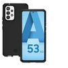 Image de SPECTRUM - Coque de protection pour téléphone portable - robuste - recyclé, antimicrobien - Impacthane - noir mat solide - pour Samsung Galaxy A53 5G