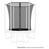 Image de Filet intérieur de sécurité pour trampoline avec bouchons hauts de perches et ficelle : ø 6Ft/ 185 cm, 6 Perches