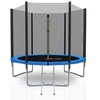 Image de SPORTS Trampoline extérieur Deluxe 8Ft / ø244cm KAIA SPORTS Trampoline de jardin avec Filet, mousse de protection et échelle - Bleu