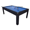 Image de Billard Américain HARMONY 6Ft - 206,5 x 116,5 x 80 cm avec accessoires - Couleur Noir - Bleu