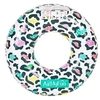 Image de Bouée Gonflable Ronde XXL pour Piscine & Plage Ultra Confort, Flotteur Deluxe - Léopard ø120cm
