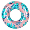 Image de Bouée Gonflable Ronde XXL pour Piscine & Plage Ultra Confort, Flotteur Deluxe - Plantes Tropicales ø108cm