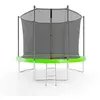 Image de Trampoline de jardin ø 305 cm- 10FT- Filet intérieur, Matelas de protection et Echelle - Vert pomme
