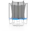 Image de Trampoline de jardin ø185 cm / 6FT avec Filet intérieur, Matelas de protection et Echelle - Bleu