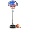 Image de Panier de Basket MILWAUKEE - Réglable en hauteur de 1m à 2m10 (10 positions) - Ballon et Pompe inclus