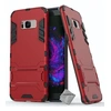 Image de Housse etui coque rigide anti choc pour Samsung G955F Galaxy S8 Plus + verre trempe - ROUGE -