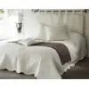 Image de Becquet Boutis ou couvre lit uni en coton - écru 180 x 250 cm