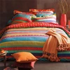 Image de Becquet Housse de couette en coton réversible EL GRINGO motifs ethniques - Multicolore 240 x 220 cm
