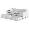Image de Lit enfant Kris blanc + gigogne 160x80cm - avec matelas
