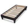 Image de - Sommier à lattes en bois KIT15 90x200 cm - Coloris Gris anthracite - Livré en kit