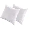 Image de Olympe - Lot de 2 oreillers natura - duvet & plumes - mi-fermes - 60 x 60 cm