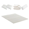 Image de - Pack DOUCE NUIT Surmatelas + Protège matelas + Couette + Oreiller 160x200 cm