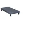 Image de - Sommier TAPISSIER KIT - Gris ciment - 90x200 cm