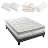 Image de - Pack Prêt à dormir ROYAL 5* 140x190 cm - Matelas Mémoire de forme + Sommier + Accessoires