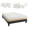 Image de LITERIE - Pack Prêt à dormir LEMAN 140x200 cm - Matelas Mousse hypersoft + Sommier + Accessoires