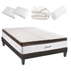 Image de LITERIE - Pack Prêt à dormir ZERMATT 180x200 cm - Matelas Mémoire de forme + Sommier + Accessoires
