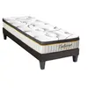 Image de LITERIE - Ensemble BELLECOUR 3.0 90x190 cm - Matelas Ressorts ensachés + Sommier Bois