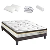 Image de LITERIE - Pack Prêt à dormir BELLECOUR 3.0 160x200 cm - Matelas Ressorts ensachés + Sommier + Accessoires