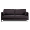Image de Canape droit 2 places en tissu gris 94 x 183 x 85 cm