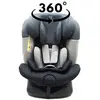 Image de ZELI Siège-auto évolutif i-Size 360° enfants de 40 à 150 cm 0-36 kg Isofix Top Tether Gris sans canopy