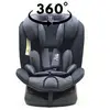 Image de ZELI Siège-auto évolutif i-Size 360° enfants de 40 à 150 cm 0-36 kg Isofix Top Tether Noir sans canopy