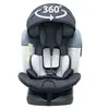 Image de ZELI Siège-auto évolutif i-Size 360° enfants de 40 à 150 cm 0-36 kg Isofix Top Tether Gris avec canopy