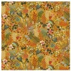 Image de Tissu 100% coton Zanzibar Animaux exotiques vendu au mètre(...) - Safran Orange