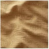 Image de TISSU GLIT DOUBLE GAZE PAILLETE OR vendu par 50 cm(...) - pimizcamel